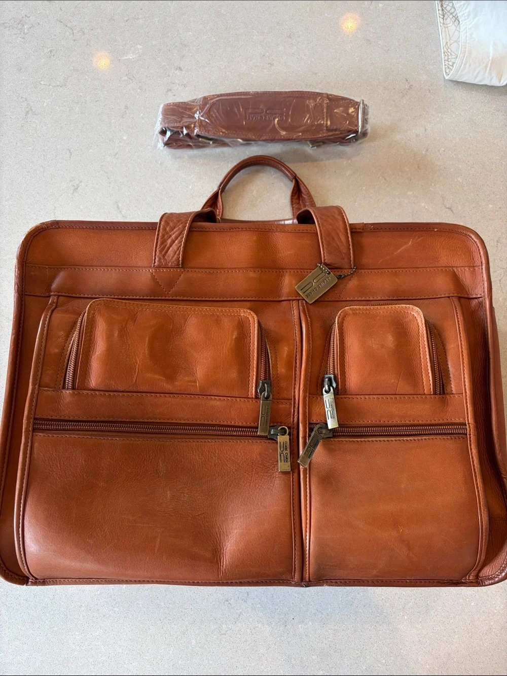 Leather Briefcase Bag in Brown - Classic Work Bag